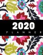 2020 Planner: January-December 2020 12-monthly Calendar Schedule Organizer with Inspirational Quotes Unique Customized Cover-Themed Colored Interior Border Volume 8 Classy Pattern Floral Design 8.5x 11 inches, 30 pages