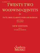 22 Woodwind Quintets - New Edition: Clarinet Part