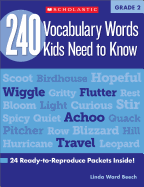 240 Vocabulary Words Kids Need to Know: Grade 2: 24 Ready-To-Reproduce Packets Inside!