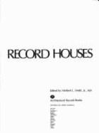25 Years of Record Houses