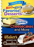 3 Books in 1 Jell-O & CoolWhip Favorite Desserts/Philadelphia Cheesecakes and More/Baker's Desserts for Chocolate Lovers