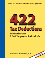 422 Tax Deductions for Businesses and Self Employed Individuals - Kamoroff, Bernard B, CPA