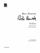 44 Duets For Two Violins - Volume 1 - Bartok, Bela, and Bartok, Peter (Editor)