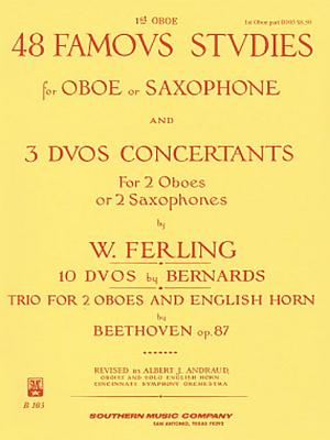 48 Famous Studies, (1st and 3rd Part): Oboe - Ferling, Franz Wilhelm (Composer), and Andraud, Albert