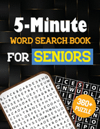 5-Minute Word Search Book for Senior: 360+ Large-Print Christmas Word Search Puzzle, Exercise Your Brain, Holiday Fun for Adults