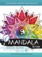 50 Mandala to Color: Coloring Books for Adults and Kids