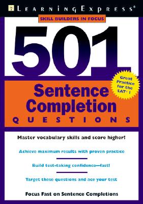 501 Sentence Completion Questions - Learning Express LLC