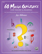 60 Music Quizzes for Theory and Reading: One-Page Reproducible Tests to Evaluate Student Musical Skills, Comb Bound Book & Data CD