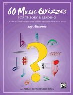 60 Music Quizzes for Theory and Reading: One-Page Reproducible Tests to Evaluate Student Musical Skills, Comb Bound Book