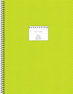 75. Spiral Book: 12-Stave: Passantino Manuscript Paper - Hal Leonard Corp (Creator)