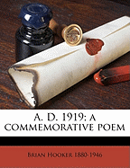 A. D. 1919; a commemorative poem