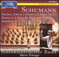 A Different Schumann, Vol. 1 - Overture, Scherzo & Finale, Op. 52; Symphony No. 4 - Gianluca Cascioli (piano); Sinfonieorchester Basel; Mario Venzago (conductor)