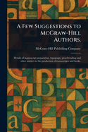 A Few Suggestions to McGraw-Hill Authors.