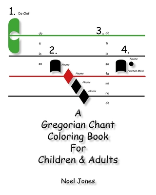 A Gregorian Chant Coloring Book For Children & Adults - Jones, Noel