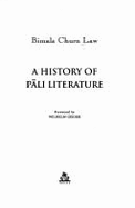 A History of Pali Literature - Law, Bimala Charan