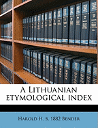 A Lithuanian Etymological Index