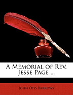 A Memorial of REV. Jesse Page