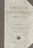 A Primer of Real Functions - Boas, Ralph P