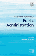 A Research Agenda for Public Administration