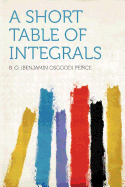 A Short Table of Integrals