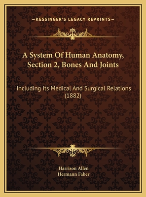 A System of Human Anatomy, Section 2, Bones and Joints: Including Its Medical and Surgical Relations (1882) - Allen, Harrison, and Faber, Hermann (Illustrator)