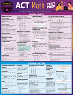 ACT Math Test Prep: A Quickstudy Laminated Reference Guide