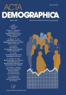 ACTA Demographica: Deutsche Gesellschaft Fr Bevlkerungswissenschaft E.V.