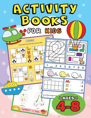 Activity books for kids ages 4-8: Easy and Fun Workbook for boys and Girls - Rocket Publishing