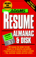 Adams Resume Almanac and Disk: Disk Package - Bob Adams Publishers (Editor), and Adams Media (Editor)