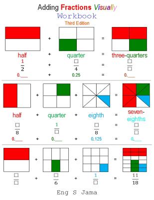 Adding Fractions Visually Workbook Third Edition - Jama, S