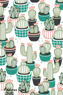 Address Book: For Contacts, Addresses, Phone, Email, Note, Emergency Contacts, Alphabetical Index With Cactus Pots Seamless Pattern