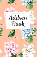 Address Book: Pretty Floral Design, Address Organizer. Tabbed in Alphabetical Order, Perfect for Keeping Track of Addresses, Email, Mobile, Work & Home Phone Numbers, Social Media & Birthdays