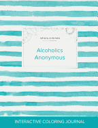 Adult Coloring Journal: Alcoholics Anonymous (Turtle Illustrations, Turquoise Marble)