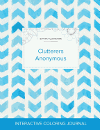 Adult Coloring Journal: Clutterers Anonymous (Butterfly Illustrations, Watercolor Herringbone)