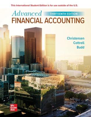 Advanced Financial Accounting ISE - Christensen, Theodore, and Cottrell, David, and Budd, Cassy
