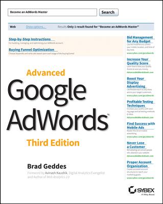 Advanced Google Adwords - Geddes, Brad