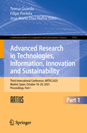 Advanced Research in Technologies, Information, Innovation and Sustainability: Third International Conference, ARTIIS 2023, Madrid, Spain, October 18-20, 2023, Proceedings, Part I