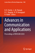 Advances in Communication and Applications: Proceedings of Ercicam 2024