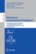 Advances in Computational Intelligence: 19th Mexican International Conference on Artificial Intelligence, MICAI 2020, Mexico City, Mexico, October 12-17, 2020, Proceedings, Part II