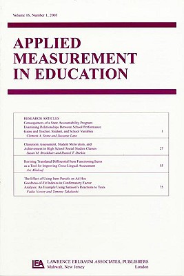 Advances in Computerized Scoring of Complex Item Formats: A Special Issue of Applied Measurement in Education - Clauser, Brian E (Editor)