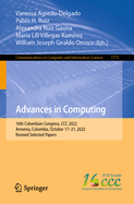 Advances in Computing: 16th Colombian Congress, CCC 2022, Armenia, Colombia, October 17-21, 2022, Revised Selected Papers