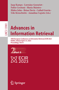 Advances in Information Retrieval: 45th European Conference on Information Retrieval, ECIR 2023, Dublin, Ireland, April 2-6, 2023, Proceedings, Part II