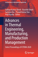 Advances in Thermal Engineering, Manufacturing, and Production Management: Select Proceedings of ICTEMA 2020