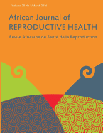 African Journal of Reproductive Health: Vol.20, No.1 March 2016