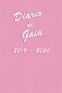 Agenda Scuola 2019 - 2020 - Gaia: Mensile - Settimanale - Giornaliera - Settembre 2019 - Agosto 2020 - Obiettivi - Rubrica - Orario Lezioni - Appunti - Priorit - Elegante e Moderno color Rosa