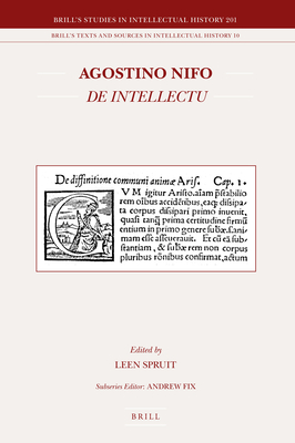 Agostino Nifo De intellectu - Spruit, Leen (Editor)