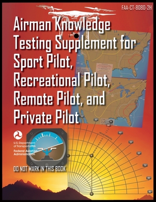 Airman Knowledge Testing Supplement for Sport Pilot, Recreational Pilot, Remote Pilot, and Private Pilot: Faa-Ct-8080-2h - Federal Aviation Administration (FAA)