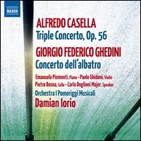 Alfredo Casella: Triple Concerto; Giorgio Federico Ghedini: Concerto dell'albatro - Carlo Majer (speech/speaker/speaking part); Emanuela Piemonti (piano); Paolo Ghidoni (violin); Pietro Bosna (cello);...