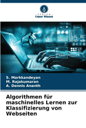 Algorithmen fr maschinelles Lernen zur Klassifizierung von Webseiten