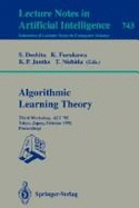 Algorithmic Learning Theory - Alt '92